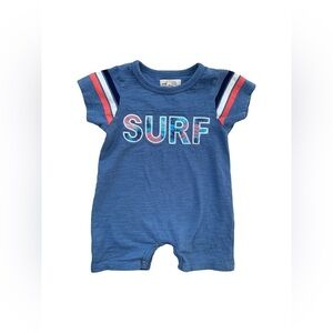 Peek Size 6-12 Months Surf Applique Romper